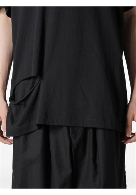 T-shirt con cut-out in nero Yohji Yamamoto - unisex Yohji Yamamoto | HPT220791